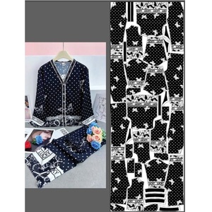 Pijamas Transpirables y Cómodos para Mujer, Estampados con Transferencia Térmica, 100% Seda Satén, Ropa de Dormir para Todo el Verano y Otoño - Product Image 3