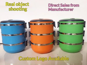 Big Capacity Multi-Layer Stainless Steel Material Eco-Friendly Detachable <strong>Round</strong> Lunch <strong>Box</strong> - Product Image 4
