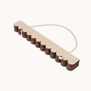 Rustic Strong <strong>Magnetic</strong> <strong>Poster</strong> Hanger Scallop Frame in Plywood Scroll Canvas <strong>Poster</strong> Easy to Install - Product Image 2