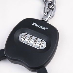 Candado de Bicicleta Antirrobo Resistente al Agua Tonyon, Candado de Cadena con Combinación de 4 Dígitos con Bolsa para Scooter Eléctrico y Bicicleta Eléctrica - Product Image 4