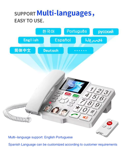 Meilleurs téléphones domestiques sans fil 4G avec alarme SOS/point d'accès Wifi/gros bouton pour personnes âgées - Product Image 4