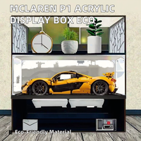 Boîte de présentation en acrylique pour Technic 42172 McLaren P1, boîte de rangement en plastique écologique, montage facile, étagère verticale