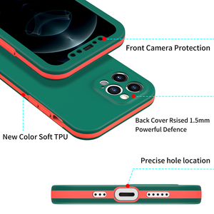 Uslion — <span class=keywords><strong>coque</strong></span> de téléphone portable, couverture complète <span class=keywords><strong>avant</strong></span> et arrière, en plastique, pour <span class=keywords><strong>iPhone</strong></span> 12 <span class=keywords><strong>11</strong></span> <span class=keywords><strong>Pro</strong></span> <span class=keywords><strong>Max</strong></span>, 360 - Product Image 2