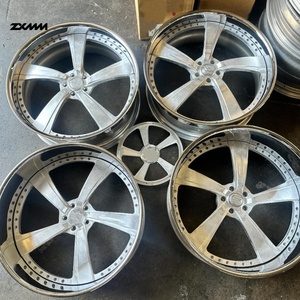 Jantes en alliage forgé ZXMM personnalisées 1/2 pièce 5 branches chromées polies pour 5x114.3 5x120 5x130 18 19 20 21 22 24 pouces pour Chevy Tahoe - Product Image 4