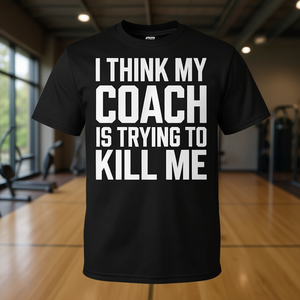 T-shirt à manches courtes Tough Practice Sports Quote pour adulte, unisexe, col rond, impression numérique - Product Image 3