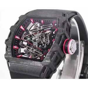 Montre mécanique automatique squelettée de luxe tendance et élégante avec tourbillon 3802, mouvement de haute qualité, aiguilles en céramique 20 mm - Product Image 3