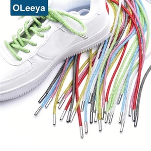 Cordon de dentelle en strass colorés Oleeya, ceinture en strass, décoration pour chaussures blanches et vêtements avec extrémité ronde pour sweats à capuche - Product Image 1