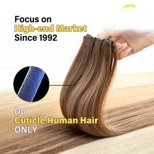 Lesshine Châu Âu thực Ấn Độ khối lượng Thiên Tài wefts Remy Nga phần mở rộng tóc con người nhà cung cấp (màu sắc ánh sáng) - Product Image 5