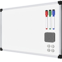 Ensemble complet de tableau blanc avec effaceur magnétique et marqueurs colorés, tableau effaçable à sec, tableau mural pour messages, pour enfants et maison