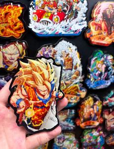 DM Wholesale <span class=keywords><strong>Dragon</strong></span> <span class=keywords><strong>Z</strong></span> Balls Imán para nevera, Bolsa sorpresa, Arte de boceto dibujado a mano, Adhesivo acrílico 3D troquelado, Decoración de anime de Goku y Vegeta - Product Image 3
