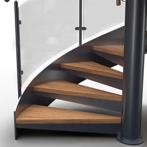 Ringhiera in Acciaio Inox Acciaio Inox Scala A Chiocciola a scacchi piastra battistrada - Product Image 5