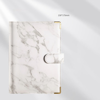 Vente en gros de cahiers marbrés pour journaux planificateurs pour économiser de l'argent classeur à anneaux classeur budgétaire couleur marbre classeur a5 planificateur à anneaux