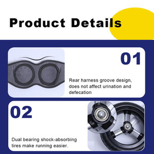 Silla de Ruedas <span class=keywords><strong>para</strong></span> <span class=keywords><strong>Perros</strong></span> con Discapacidad en las Patas Traseras, Asistencia <span class=keywords><strong>para</strong></span> Parálisis, Fabricada en Aluminio Ecológico - Product Image 3