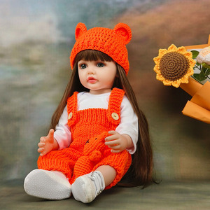Poupée <span class=keywords><strong>Reborn</strong></span> de 22 pouces pour filles, poupée réaliste en vinyle, imperméable, lavable, jouet <span class=keywords><strong>d</strong></span>'accompagnement pour enfants - Product Image 1