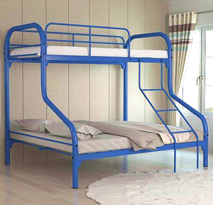Letti a Castello Moderni a 2 Piani in Ferro e Acciaio, Struttura King-Size per Appartamenti, Hotel, Ospedali e Camere da Letto, Adatti anche per Soggiorni - Product Image 1
