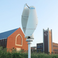 Éolienne verticale compacte 1kW 5kW 10kW, système hybride d'énergie renouvelable naturelle, diamètre du rotor 1,2m, 12V/24V/48V