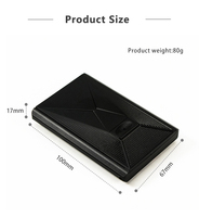 Dompet Kartu Magnetik Tipis Desain Baru, Tempat Kartu Nama Modis, Dompet Pop-up Berlapis Serat Karbon, Kantong Koin Lipat PU