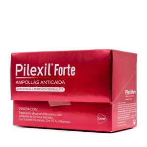 Pillexil Forte hair Mask 15 Ampoules + 5 Ampoules สูตรป้องกันผมร่วงสำหรับผมเสียและหยิกเจลบำรุงผม