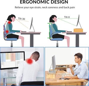 Phong cách tối giản hiện đại Chiều cao tre có thể điều chỉnh màn hình đứng giữ máy tính - Product Image 4
