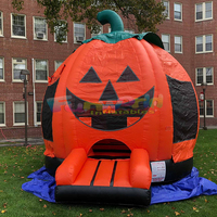 Maison de rebond gonflable géante en plein air commerciale citrouille halloween thème moonwalk sautant château gonflable pour enfants adultes fête