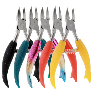 Mermaid Tail Nail Clippers Stainless Steel Eagle Beak Design For Ingrown Toenail Trimming Gradient Colors - Product Image 5
