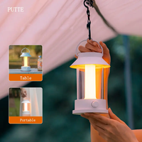 10000mah Rechargeable Extérieur Led Lanterne Petites Veilleuses Portable Rétro Vintage Grande Capacité Batterie Camping lampe