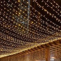 IP67 Muster-LED-Lichterkette 10M 100 LEDs Warmweiß 8 Farben Außenbereich Kabellose Steuerung Weihnachtsfeier Feiertagsdekoration