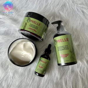 Mielle Organics Rosemary Mint shampoo hair masque Nourishing Moisturizing Strengthening Hair Regrowth hair set kits