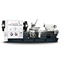 Mesin Bubut Pipa Horizontal Manual Q1333 dengan Lubang Spindel Besar, Chuck Ganda, Tugas Berat untuk OCTG Casing & Pipa Bor