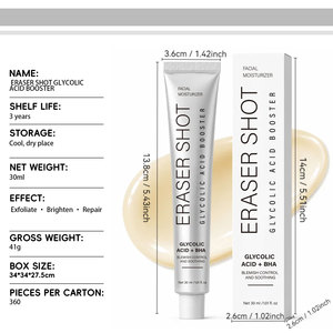 Eraser Shot con Ácido Glicólico + BHA, Potenciador Facial para Corrección de Manchas Oscuras, Iluminador, con Niacinamida, Vegano, Cuidado de la Barrera Cutánea, 30 ml - Product Image 6