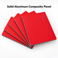 Panneau composite en aluminium massif de 3 mm 4x8 pieds, couleur champagne, pour meubles et portes