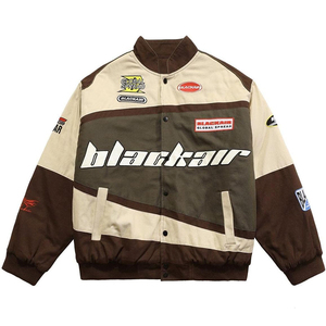 جاكيت رجالي جاكيت بيسبول برسومات عتيقة معاطف للنساء معاطف للشتاء جاكيت اسكواش - Product Image 4