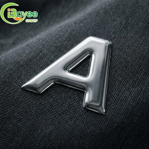 Patchs en métal liquide durables de plus de 3 ans, étiquette à lettres en relief 3D, patch haute fréquence pour veste - Product Image 1