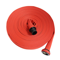 Tuyau d'incendie plat flexible en caoutchouc EPDM coloré 1,5 x 100 pieds pour équipement de sécurité incendie