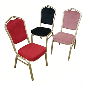 Chaise de banquet de luxe en acier inoxydable avec cadre en métal doré pour événements hôteliers, mariages, appartements et parcs, avec housse amovible - Product Image 5