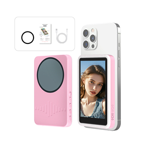 Écran de contrôle magnétique <span class=keywords><strong>pour</strong></span> selfie avec lumière d'appoint, écran IPS de 3,97 pouces <span class=keywords><strong>pour</strong></span> le vlogging, mise en miroir de la caméra arrière <span class=keywords><strong>pour</strong></span> iPhone et Samsung - Product Image 3