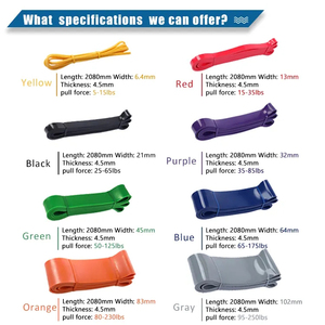 Bande d'assistance à la traction avec logo personnalisé <span class=keywords><strong>Bandes</strong></span> de force pour le <span class=keywords><strong>fitness</strong></span> <span class=keywords><strong>Bandes</strong></span> de résistance extensibles en latex pour la salle de sport et l'extérieur - Product Image 4