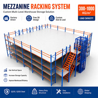 Système de plancher en mezzanine à plusieurs niveaux en acier pour l'entreposage en usine et en entrepôt