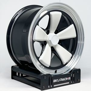 Rines Forjados Bku 5x130 de 3 Piezas para <span class=keywords><strong>Porsche</strong></span> 930 Turbo 964 993 996 997 Cayman <span class=keywords><strong>Boxster</strong></span> <span class=keywords><strong>986</strong></span> 987 Personalizados de 18 y 19 Pulgadas - Product Image 2