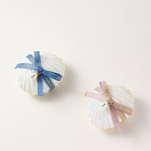 Vela Aromática de Cera de Soja con Forma de Concha |   Caja de Conchas Marinas con Perla y Cinta |   Recuerdo de Boda y Regalo para Despedida de Soltera, Éxito Viral - Product Image 2