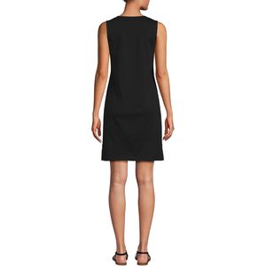 Robe en jersey de coton pour femme FOXA, col en V, taille naturelle, coupe ample, pour usage quotidien, tissu tricoté respirant - Product Image 2