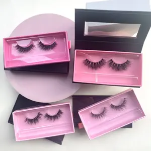 Wholesale Mink Eyelashes Vendors Cruelty Free Handmade 3d Mink Lashes 12-15mm Full Strip Mink Eyelashes