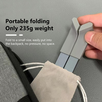 Support pour ordinateur portable en forme de X, support pour ordinateur portable en alliage d'aluminium avec réglage de la hauteur à cinq niveaux et coussin en silicone antidérapant