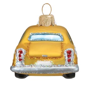 Usine vend Noël <span class=keywords><strong>New</strong></span> <span class=keywords><strong>York</strong></span> City <span class=keywords><strong>Taxi</strong></span> directement ornement de Noël peint à la main suspendu à l'arbre de Noël - Product Image 3