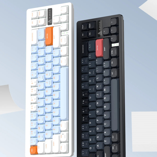 Ajazz AKL680 68 Keys 65 Percent Keyboard Low-profile Switch Utra Slim Thin Low Profile Mechanical Gaming Keyboards