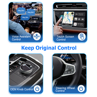 Boîte Android13 8Go+128Go Exploter ApplePie CarPlay Ai Box avec Android Auto sans fil pour VW ID3 Porsche OEM CarPlay sans fil APP Play Box