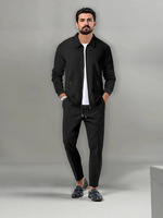 Cardigan à capuche unisexe en maille respirante avec imprimé animal, fermeture éclair, 220g, coupe décontractée, en polyester brodé