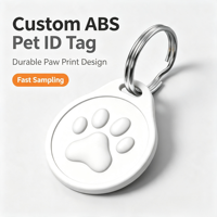Etiqueta de Identificación GPS Antipérdida para Mascotas, Placa de Identificación con Código QR para Perros y Gatos, Material ABS