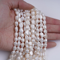 Grande promotion Perles baroques naturelles de qualité AA 7-8 mm de couleur naturelle pour le bricolage