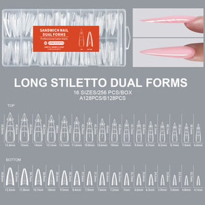 Nuevo Kit de 256 Moldes para Uñas Duales, Extensión Rápida para Uñas Francesas, Moldes Duales Profesionales para <span class=keywords><strong>Manicura</strong></span> - Product Image 5